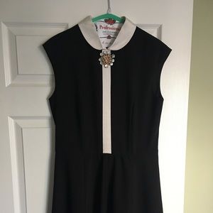 Ted Baker embellished black dress